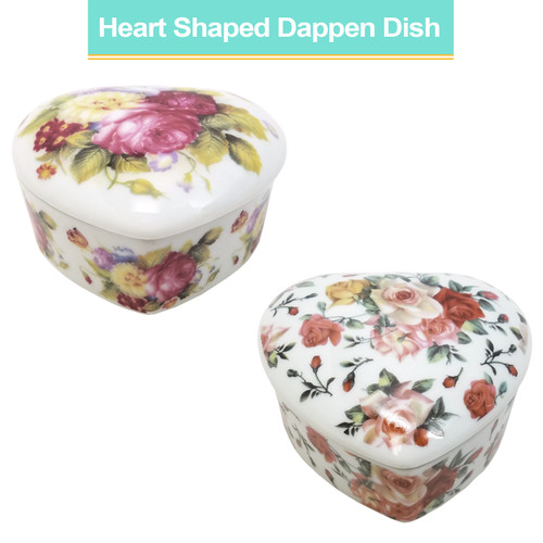 Heart Shaped Ceramic Dappen Dish