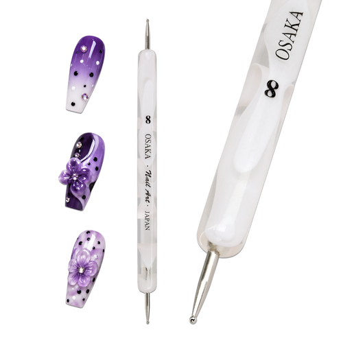 Osaka Nail Art Dotting Tool Marblizer - White (OPA8)