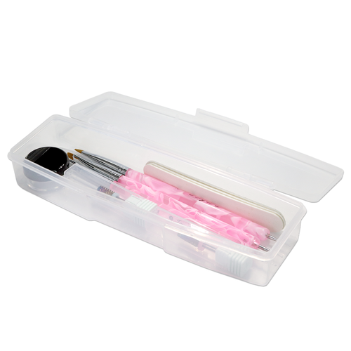 Small Plastic Manicurist Personal Storage Box Container