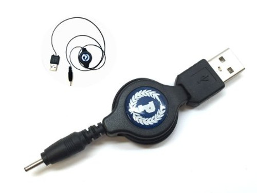 Retractable USB to Micro DC Charger Cable for Vaporizers