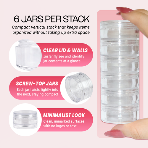 Stackable Clear Jars (5g/10g)