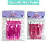 Disposable Cuticle Pusher with Rubber Tip 