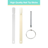 50pc High Quality Nail Tip Sitcks w/ Metal Ring