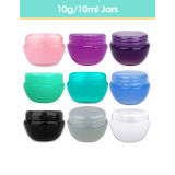 10G/10ML Plastic Cosmetic Sample Jars (Frosted)