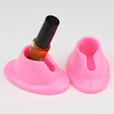 2 Piece Pink Oval Shaped Non-slip Tight-grip Nail Polish Holder