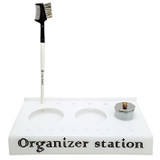 White Nail Organizer Station