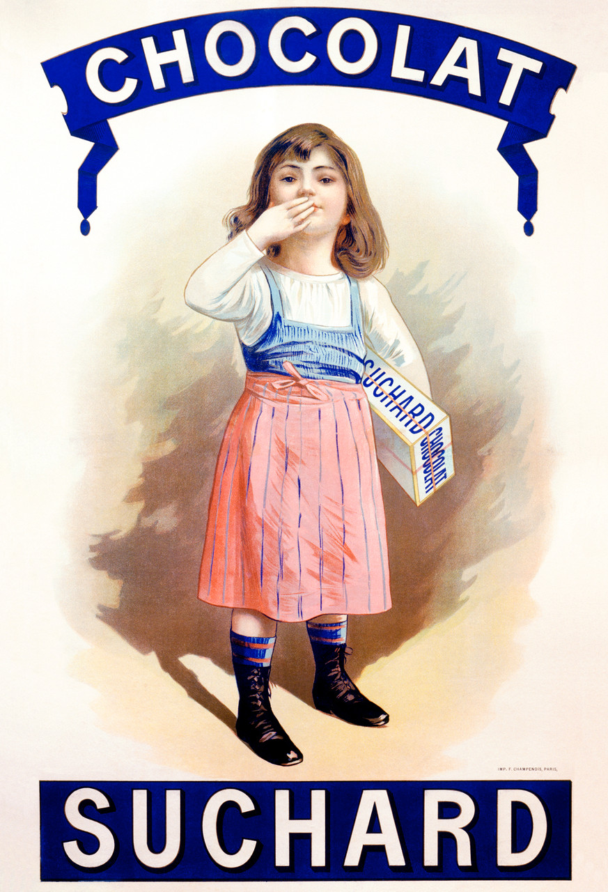 Chocolat Suchard Vintage Poster by Imp. Champenois 1900 French