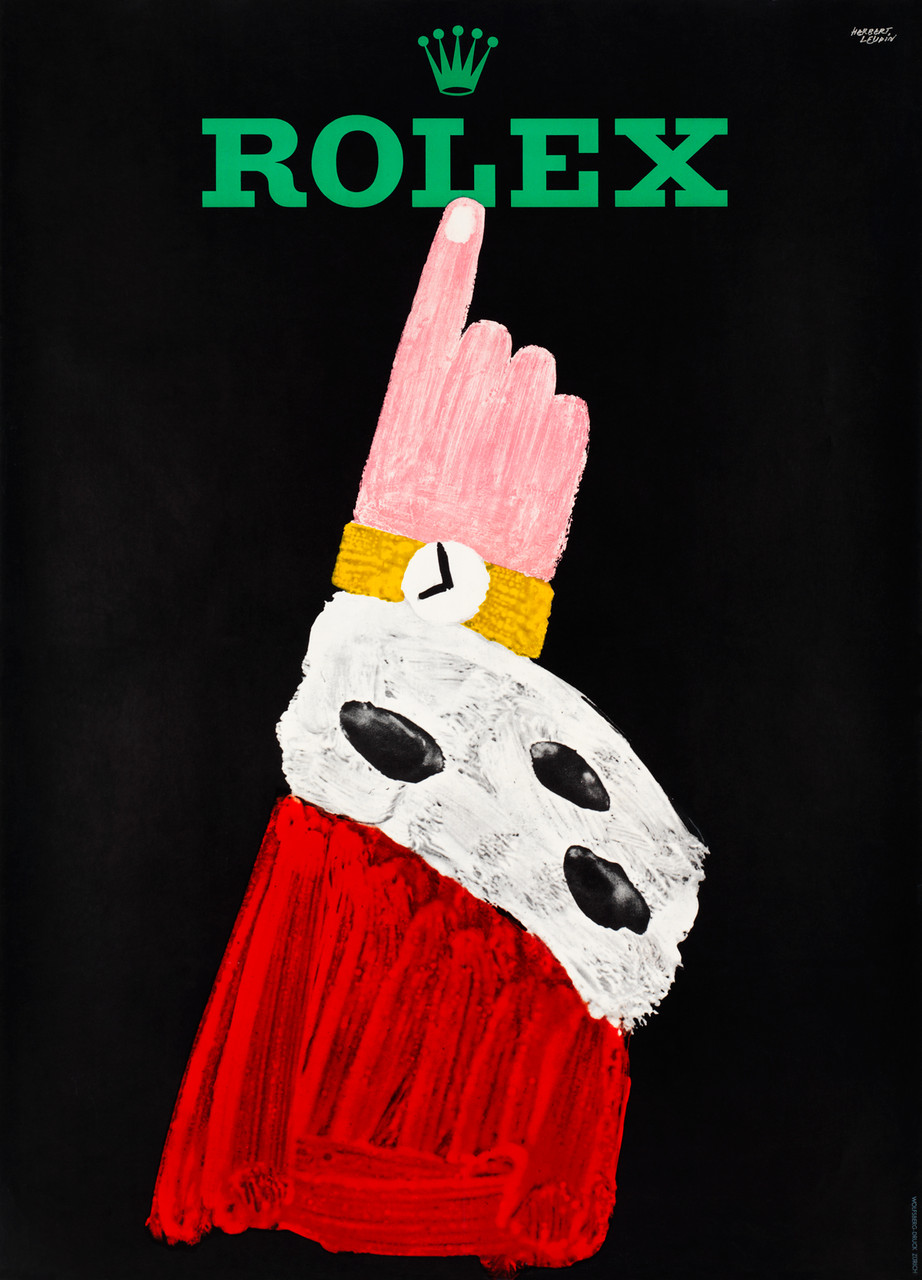 Rolex Vintage Poster by Leupin 1959 Swiss Fine Art Print.