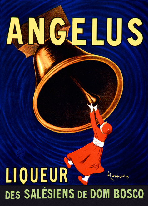Angelus Liqueur Poster by Leonetto Cappiello Vintage 1907 French Wine and Spirits Advertisement High Quality Giclee Reproduction Fine Art Print.
