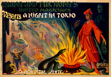 Chang and Fak Hong's A Night In Tokio Vintage Poster 1930 Spanish
