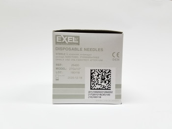 NEEDLES 27g x 1/2" (EXEL) (100/Bx)
