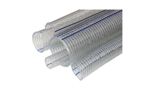 1½'' Transparent Wire Braided Hose,50m