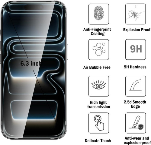 Case + 2X Tempered Glass For iPhone 17 Pro / 17 Pro Max MagSafe Screen Protector Titanium