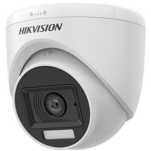 Hikvision 2mp Smart Hybrid Light Audio Fixed Turret Camera-ds-2ce76d0t-lpfs