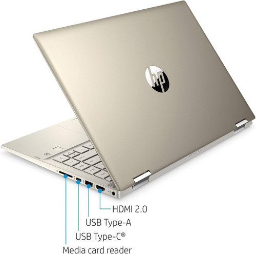 HP Pavilion x360 14" FHD Touch 2-in-1 i5-1035G1 8GB 256GB SSD 14M-DW0023DX Gold