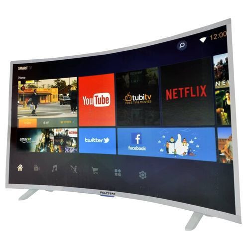 Polystar 65” Android Smart 4K UHD Curved TV – Black