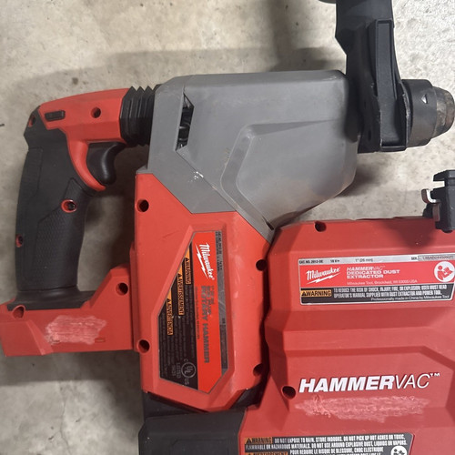 Milwaukee M18 1" SDS Plus Rotary Hammer 2912-20 With Hammervac 2912-DE