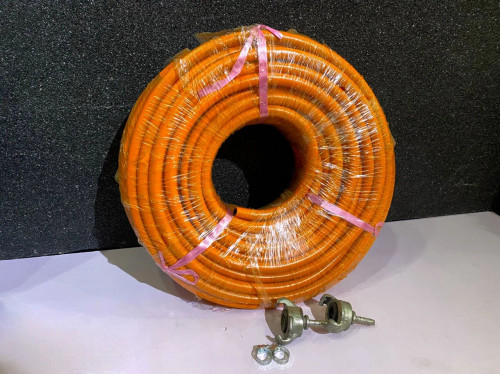 ROLL 3/8″ x 50M 20BAR/300PSI RUBBER AIR HOSE WITH CHICAGO COUPLING