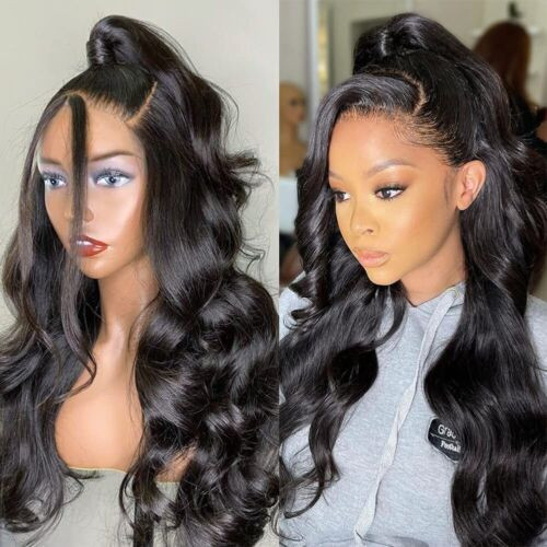 Human Hair Lace Front Wig Body Wave 13*4 Lace Frontal Wigs Remy Hair Wig 20in