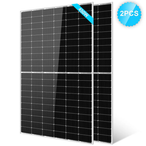 2pc 450 Watt Monocrystalline PERC Solar Panel - High Efficiency & Durability