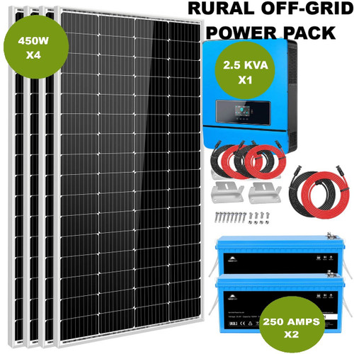 Rural Off-Grid Power Pack – Affordable 2.5KW Solar Energy Solution for Off-Grid Living - Request For A Quote