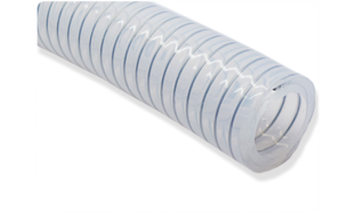 1 1/4'' Transparent Wire Braided Hose,50m