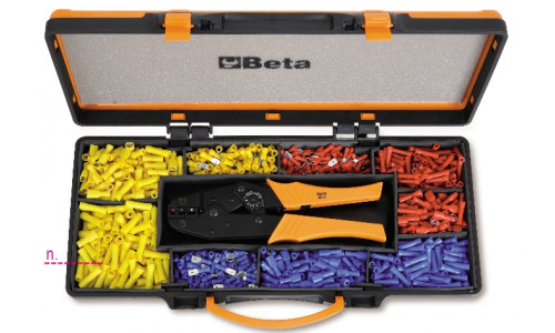 Self-Locking Crimping Plier with 450 Terminals (1608/C9T)