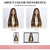 Long Straight Highlights 26 Inch Synthetic Wigs