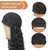 Headband 180% Density Synthetic Glueless Half Wigs - (26 Inch,1B)
