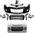 Front Bumper Cover Kit Compatible with 2014 2015 2016 Toy-Ota Corolla S SE Sedan