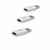 3PCS USB Type C Male Connector to Micro USB Female Converter USB-C Adapter OTG