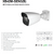 Camera Bullet IP 4MP POE IR 30m Micro SD IP67 2.8 mm Lens Metal XB42M-GEN3(B)