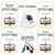 Analog CCTV Camera HD 1080P 4-in-1 1 Count (Pack of 1), White