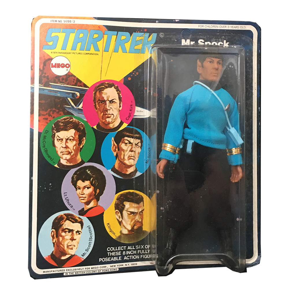 Mr Spock Action Figure on 6 Circle Card 