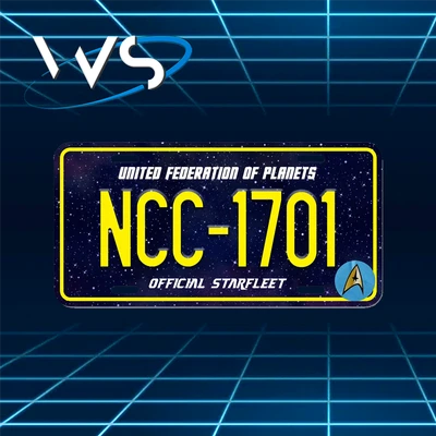 Star Trek NCC-1701 US Style License Plate