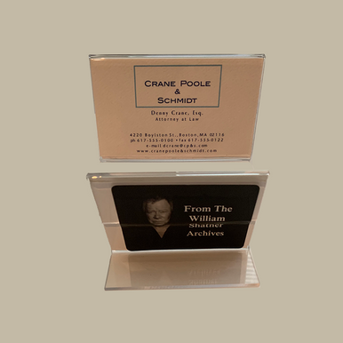 Boston Legal - Denny Crane Business Card - Rare