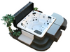 Canadian Spa Company Square Surround Furniture - Straight Bar & Stool