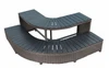 Elevate Your Hot Tub With Premium Corner Steps


Transform your backyard oasis with the Canadian Spa Company Wicker Corner Steps (KF-10080). Designed for ultimate safety and unmatched style, these slip-resistant steps make accessing your square or rectangular hot tub easier than ever.

Step into relaxation with confidence
Getting in and out of your hot tub should be a safe and seamless experience. The Canadian Spa Company square surround furniture corner steps offer a perfect blend of functionality and elegance, ensuring your spa area looks luxurious while keeping you and your guests safe.

Built to last
Constructed from slip-resistant synthetic wood and featuring a rust-proof aluminum frame, these steps are designed to withstand harsh weather conditions and constant water exposure without rotting or fading.

Effortless maintenance
The innovative slat design allows for easy water drainage, preventing pooling and potential slipping hazards. Plus, keeping your steps looking brand new is as simple as wiping them down with a mild detergent and rinsing them with a garden hose.

Create a custom oasis
With a beautiful wicker rattan finish, this modular unit can be placed alongside other pieces from the Square Spa Surround Furniture Collection. Use multiple corner and straight steps side by side to create an attractive, wrap-around effect for your spa.

Dimensions and specifications
Before you order, ensure these premium hot tub steps are the perfect fit for your outdoor space:

Assembled Dimensions: 22 inches x 62 inches x 17 inches
Packaged Dimensions: 30 inches x 64 inches x 8 inches
Assembled Weight: 34 to 40 lbs
Step Color: Brown
Number of Steps: 2-Tier design
Compatible hot tub models
While these wicker corner steps are meticulously designed to complement Canadian Spa Company hot tubs, their versatile design means they can be used for virtually any make or model of square or rectangular spas.

Popular compatible Canadian Spa Company models include:

Saskatoon Patio Spa
Muskoka 5-Person Plug and Play
Toronto SE 6-Person Hot Tub
Yukon 2-Person Plug and Play
St. Lawrence 16ft Swim Spa
Any standard square or rectangular hot tub on the market!

Frequently asked questions
Will these steps fit my specific hot tub model?
Yes! While they are part of the Canadian Spa Company square surround furniture line (KF-10080), these modular steps are designed to be universally compatible with almost any square or rectangular hot tub make and model.

How do I clean and maintain the wicker corner steps?
Your outdoor furniture can quickly and easily be cleaned by spraying it down with a hose. When you want a more thorough clean, wipe the frames with a mild detergent in lukewarm water, rinse, and let dry. Avoid strong detergents and abrasive cleaners.

I am looking for a specific hot tub replacement part. Can you help?
Absolutely. If you need hard to find product part assistance, send us an email to fixmytub@gmail.com. Check your part number if known, or send us pictures, the make and model of the hot tub, and the serial number so our experts can track down exactly what you need.

How do I order these steps or other hot tub parts?
You can browse our extensive online catalog of hot tub spa parts, repair products, and replacements, or speak directly with our team for personalized assistance.

Complete your hot tub setup today
Upgrade your backyard experience with safe, stylish, and durable hot tub steps. Call us at 1-855-248-0777 to get started.
