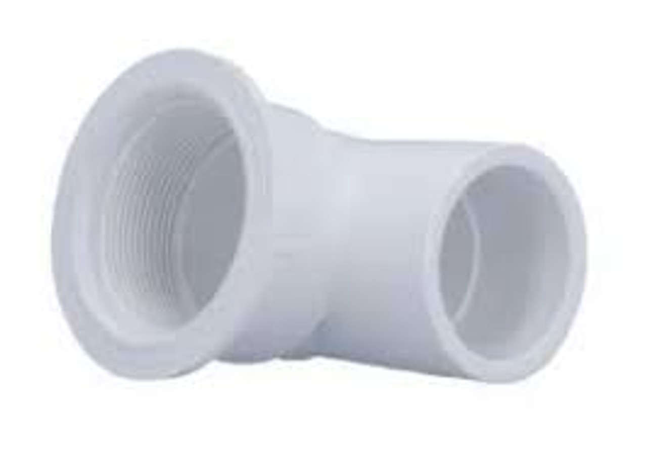 Introducing the Hydro Air Suction 90 Ell 1 1/2" Slip-White: Your hot tub's new best friend! 
Tired of your hot tub feeling like it's stuck in the Stone Age? Say hello to the future of hydrotherapy with our Hydro Air Suction 90 Ell. This little marvel may sound like a science experiment, but it's here to revolutionize your relaxation game.

Imagine this: you're lounging in your hot tub, and you suddenly feel the need for a massage. But wait, you're not a millionaire with a personal masseuse on standby. No worries! That's where our Hydro Air Suction 90 Ell comes in. Slip it in, and watch as it whisks away your tension, leaving you feeling like you're floating on a cloud.

Don't let its compact size fool you; this sleek white wonder is packed with power. It's like having a mini whirlpool wizard in your hot tub, creating an enchanting vortex of bubbling delight. The Hydro Air Suction 90 Ell doesn't discriminate; it's there for all your hydro air slimline jet needs, no matter how quirky or whimsical.

Plus, installation is a breeze! No need to summon a team of wizards; just slip it in, and voilà! You'll be enjoying a hot tub experience that's out of this world. Whether you're soaking away the stress of the day or hosting a hot tub dance party with inflatable unicorns, this Hydro Air Suction 90 Ell has got your back.

So, why wait? Upgrade your hot tub to the 21st century with our Hydro Air Suction 90 Ell 1 1/2" Slip-White and let the hydrotherapy fun begin! Your hot tub deserves it, and so do you. Say goodbye to ordinary and hello to extraordinary relaxation.