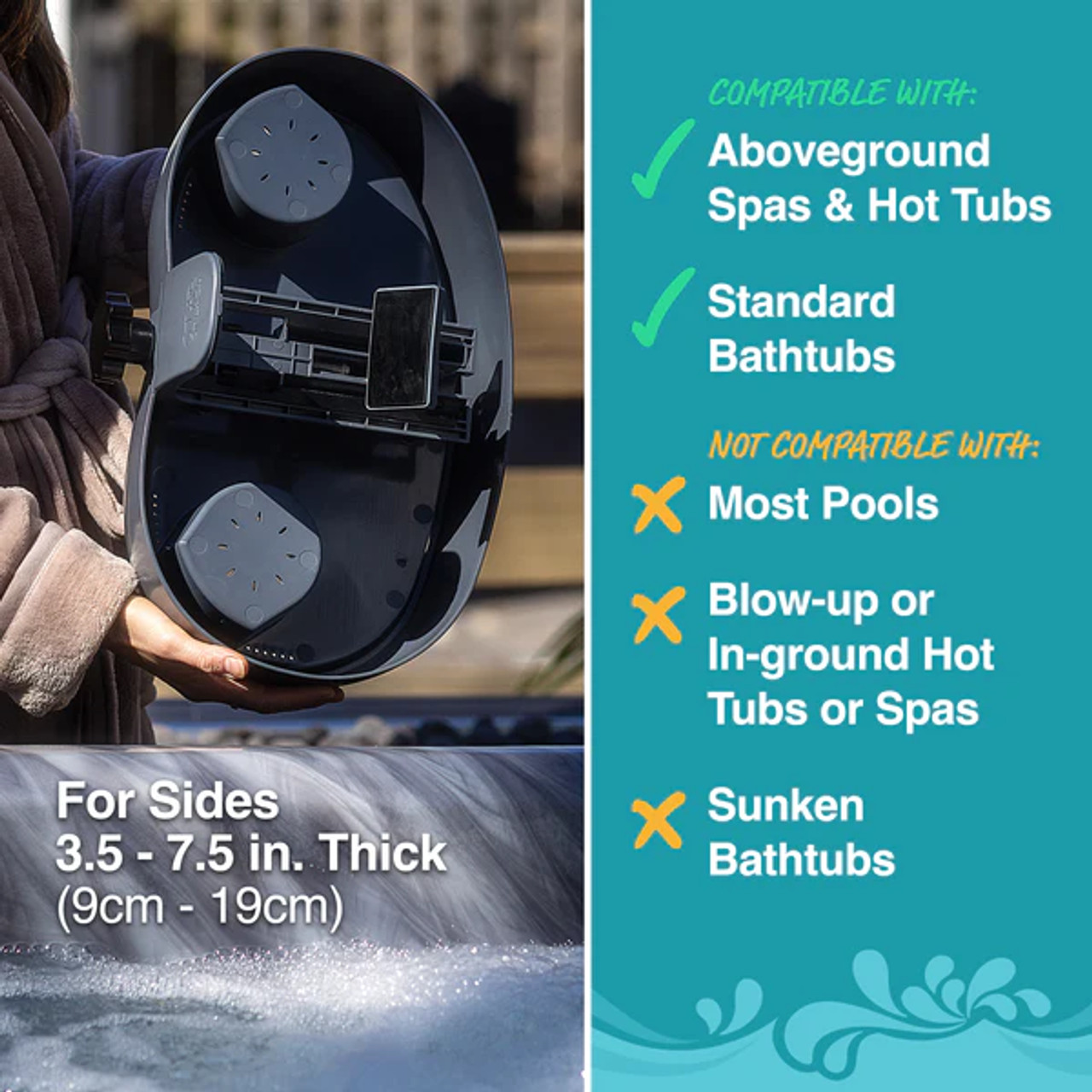 Hot Tub Table Spa Tray Adjustable Western Supply warehouse