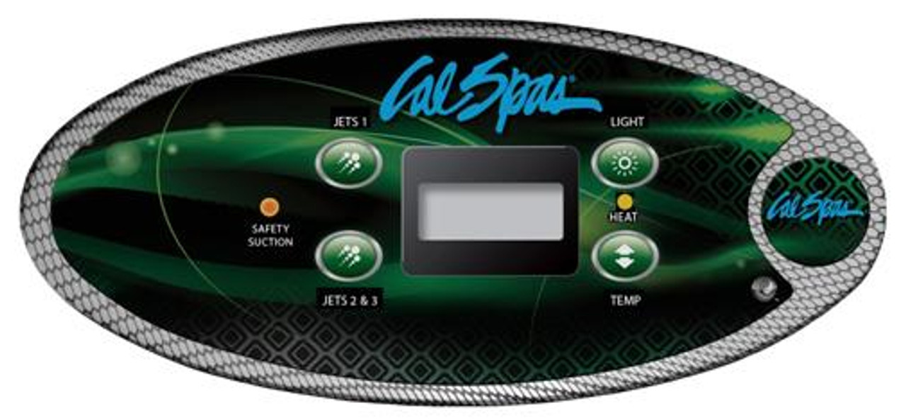 eplacement  Cal Spa Control Panel Topside 407T - 2013 (ELE50216-01)



 This top side control panel comes with a 4 button Cal Spas overlay Sticker

- button control jets 1 , jets 2 , light , temp up and down

- top side control panel comes with a 8-pin phone connector plug on a 7 foot cord.



 Looking for an additional the topside control overlay sticker ?

-80779-36018-ele-12380b-01-overlay-topside-control-sticker.jpg

see this link here Overlay Cal Spa Green Control Panel Topside Vl407t - 2013

 

   Are you in need of a replacement control panel for your 2013 Cal Spa? Look no further! The Cal Spa Control Panel Topside 407T (ELE50216-01) is the perfect solution to get your spa up and running again.



  Designed specifically for the 2013 model, this topside control panel features an intuitive interface that allows you to easily adjust and monitor your spa's temperature, jets, and lighting. It also includes a built-in diagnostic function that can help identify any issues with your spa's performance.

  Installing the Replacement Cal Spa Control Panel Topside 407T is quick and easy. Simply remove the old one and plug in the new one, following the included instructions. This means less downtime for your spa and more time for relaxation!

  Not sure if this is the right control panel for your spa? Our team at Western Tub and pool  is always available to answer any questions and help you find the perfect replacement for your specific model. We are dedicated to providing high-quality products that will keep your spa running smoothly.

  Don't wait any longer to fix your spa's control panel issues. Order the Cal Spa Control Panel Topside 407T (ELE50216-01) from store-Westernt tub and pool today and get back to enjoying your spa in no time!



For more Calspa Topside controls and info that is not listed give us a call at 1-855-248-0777