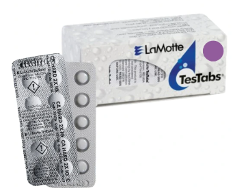 Lamotte CAL Hard ColorQ 2x Test Tabs (100)
The Lamotte CAL Hard ColorQ 2x Test Tabs (100) are an essential addition to any pool or spa maintenance routine. These test tabs are designed specifically for use with the Lamotte ColorQ Pro 7 and ColorQ Pro 11 digital photometers, providing accurate and reliable readings of various water parameters.
In addition to its compatibility with the ColorQ series, the Lamotte CAL Hard ColorQ 2x Test Tabs (100) also offer a multitude of benefits that make them a top choice among pool owners and professionals alike.
Accurate Water Testing
One of the most important factors in maintaining a clean and balanced pool or spa is regularly testing the water. Using outdated or  unreliable testing methods can lead to inaccurate results, which can result in incorrect dosing of chemicals and ultimately affect the overall health and safety of the water. The Lamotte CAL Hard ColorQ 2x Test Tabs are designed specifically for use with the ColorQ series photometers, providing precise readings that can be trusted.
Easy to Use
The test tabs are pre-measured and easy to use, making them a convenient option for both beginners and experienced pool owners. Simply add the appropriate number of tabs based on your desired test and let them dissolve completely before taking your reading with the ColorQ photometer. This eliminates any guesswork or human error in measuring out reagents, ensuring consistent results every time.
Multiple Testing Options
The ColorQ test tabs come in a variety of options, allowing pool owners to test for specific levels such as chlorine, pH, alkalinity, calcium hardness, and more. This makes it easy to address any imbalances or issues within your pool water without having to invest in multiple testing kits.
Cost Effective
Because the ColorQ test tabs are pre-measured and provide accurate results, you'll only need to use the exact amount needed for each test. This means less wasted reagents and ultimately saves money in the long run. Additionally, the photometer itself is a one-time investment that will provide precise readings for years to come.
Durable and Long- Lasting
The ColorQ photometer is designed to withstand the harsh conditions of pool and spa environments. It is waterproof, shock resistant, and built with high-quality materials to ensure durability and longevity. This means you won't have to constantly replace your testing equipment, further reducing costs in the long term.
Versatile
One of the most convenient features of the ColorQ photometer is its versatility. It can be used to test a wide range of parameters including pH, chlorine/bromine levels, alkalinity, calcium hardness, and cyanuric acid. This makes it an essential tool for maintaining any type of pool or spa.
User-Friendly
The ColorQ photometer is designed with ease of use in mind. It features a large, easy-to-read digital display and simple button controls. The photometer also comes with an instruction manual to guide users through the testing process step by step. With this user-friendly design, anyone can easily test their pool or spa water without needing any prior experience.
Convenient
Not only is the ColorQ photometer versatile and user-friendly, it's also incredibly convenient. Its compact size allows for easy transport and storage, making it perfect for professionals who need to test multiple pools or spas in different locations. Additionally, the photometer runs on batteries so you don't have to worry about finding an outlet or dealing with tangled cords during testing.
Cost-Effective
The ColorQ photometer is not only convenient and easy to use, but it's also cost-effective. Traditional testing methods can be time-consuming and require multiple steps, which can add up in terms of both time and money. The ColorQ photometer streamlines the testing process, allowing you to save both time and resources.
Comprehensive Testing One of the major benefits of using a ColorQ photometer is its ability to perform comprehensive water tests. It measures all key parameters including chlorine, pH, alkalinity, calcium hardness, and cyanuric acid levels. This ensures that your pool or spa water is balanced and safe for swimming. 1-855-248-0777 