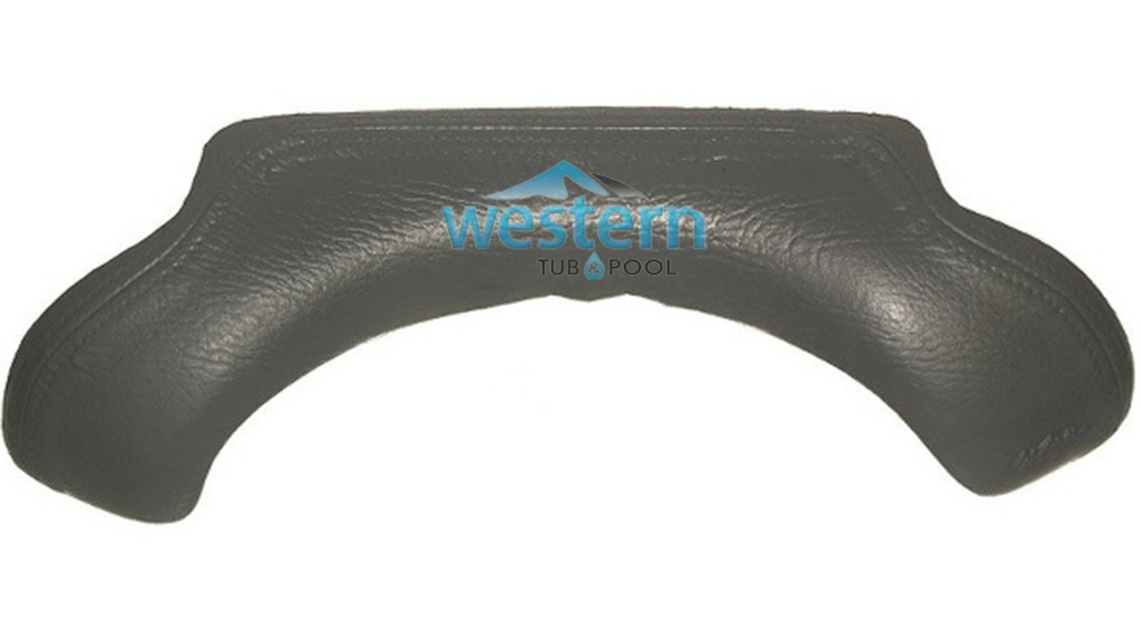 Front view of the Cal Spas Del Mar 918 Grey Replacement Headrest Pillow - ACC01400790