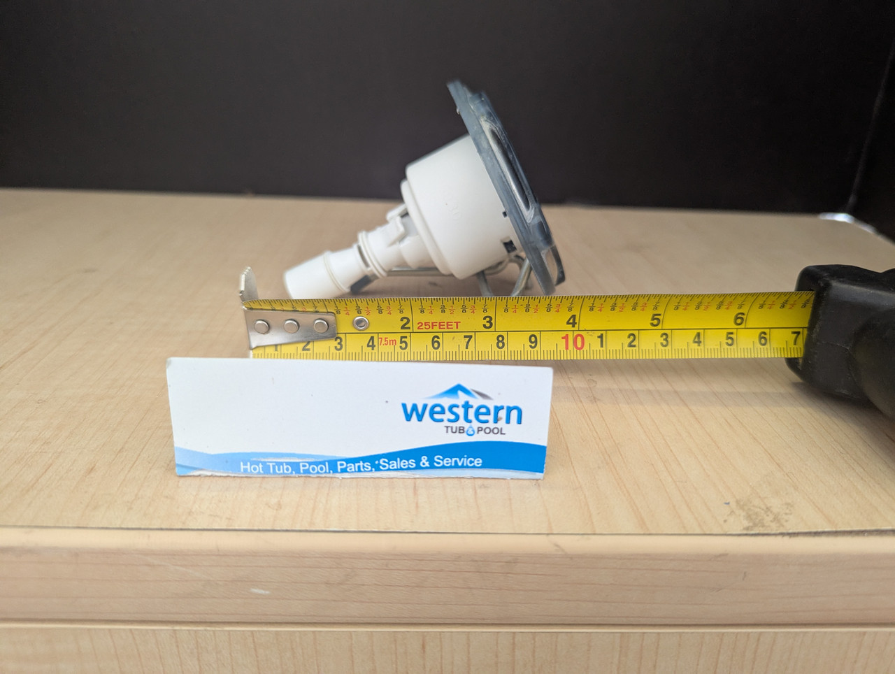 Recycled Beachcomber Large Roto Style Snap In Jet Insert - 2011+   Britewerx accessories are known for their chrome-like finish and high resistance to tarnishing and corrosion. Use them to upgrade your spa's appearance while also benefiting from long-lasting performance. Ideal for those who prioritize aesthetics as well as durability in spa components.  This large recycled replacement jet insert is designed for models manufactured from 2011 onwards. It ensures a precise fit and compatibility for users with newer spa models, providing easy upgrades or repairs without guesswork.  Unleash the luxury of personalized relaxation with a Recycled Beachcomber Britewerx medium Jet insert, the ultimate water jet designed for spa hydrotherapy.  Crafted with a premium chrome finish, it not only ensures long-lasting durability but also adds a touch of sophistication to your spa setup. Seamlessly blending functionality with elegance, Britewerx is the perfect addition to elevate your relaxation routine.  Non Posi lock system ( snap-in ) Britewerx style roto Jet 3.5" across the face For Beachcomber Hot Tub Models with non Posi lock fitting type from 2011 onwards Massage effect: Beachcomber’s large size roto hot tub jet offers a single jet, housed in a centrifuge orifice for vigorous massage. The centrifuge spins, along with the directional jet stalk. Colour: Chrome recycled from older beachcomber hot tubs Built by waterways described as a massage jet " snap " in style While there may be minor wear and discoloration due to the product being recycled, rest assured that all our jets are in good condition with durable snap-in clips. ***Please note that the availability of this recycled part may vary based on stock. We strive to keep our inventory freshly rotated, so you can always find what you need. If this product is out of stock, please add it to your wish list to be notified when new stock arrives.   By properly maintaining your hot tub, you can ensure that it stays in top condition and provides you with a relaxing and enjoyable experience every time you use it. And by choosing recycled replacement parts, you can also do your part in promoting sustainability and reducing waste.   