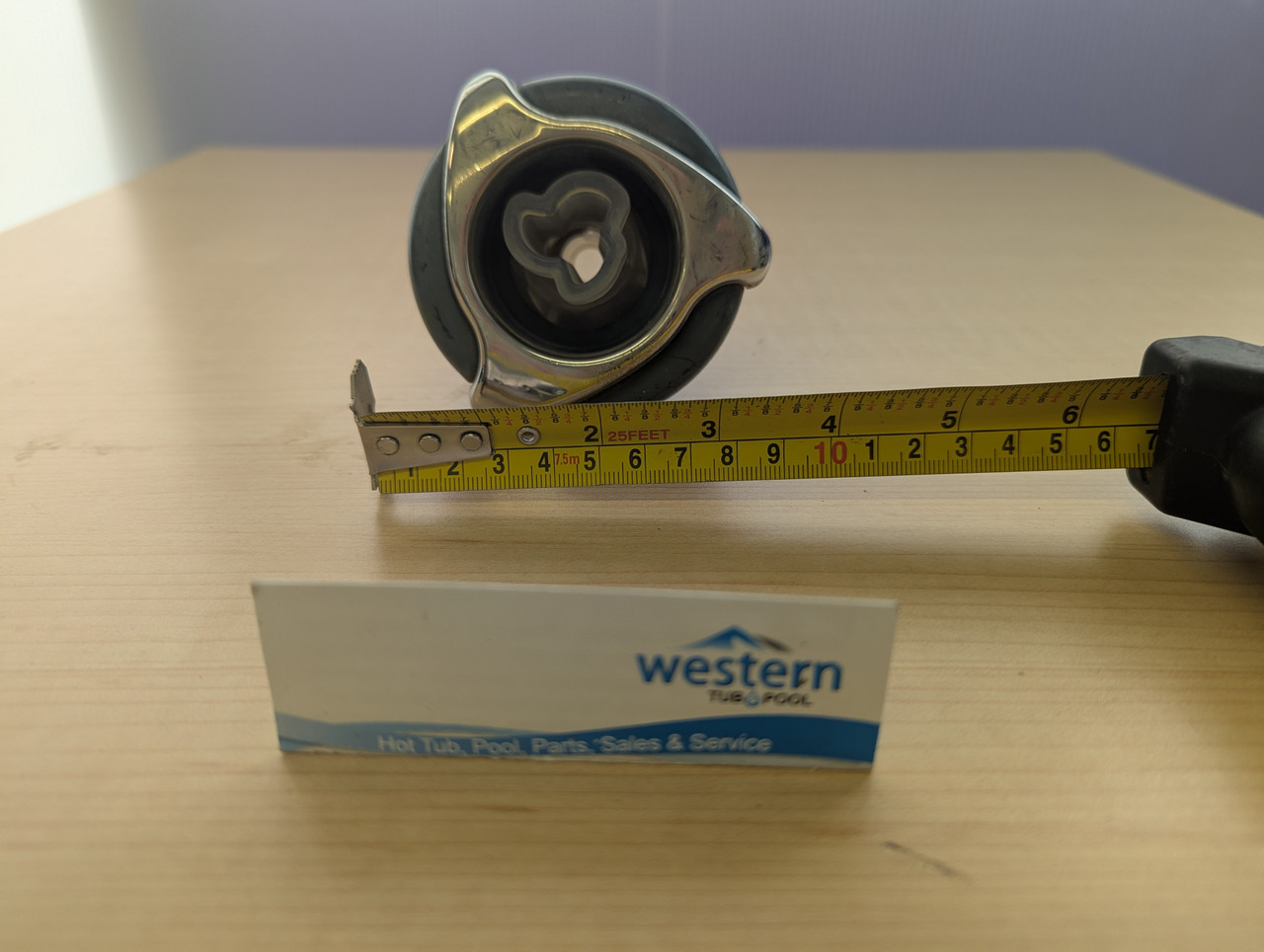 Recycled Dynasty Spas Mini Storm Directional LED Jet Insert with 3.5" Face


Restore your hot tub's perfect flow and ambiance with the Dynasty Spas Mini Storm Directional LED Jet Insert. Shop and order at Western tub and pool to get your spa running like new again.


Upgrade your hydrotherapy experience
When your hot tub jets stop performing, your relaxation suffers. The Dynasty Spas Mini Storm Directional LED Jet Insert is the ideal replacement part to bring back that soothing, targeted water flow. With its textured face and integrated LED compatibility, this jet insert not only improves your massage but also enhances the visual appeal of your nighttime soaks.

Precise directional control
Enjoy a targeted massage with the adjustable directional nozzle, allowing you to focus the water flow exactly where you need it most.

Simple installation
Featuring a convenient 2.75-inch face and a secure clip-in (snap-in) design, replacing your old, worn-out jets is a quick and hassle-free process.

Hard-to-find part assistance
Struggling to find the exact match for your spa? We specialize in replacement hot tub spa parts. Check your part number if known, or send us pictures, the make and model of your hot tub, and the serial number to fixmytub@gmail.com. We will track it down for you!

Free water care tutorials
New to hot tubs and pools or just looking for refresher tricks and tips to keep that water crystal clear and inviting? Water care for your hot tub, swim spa, or pool is crucial for your comfort and safety. Western Tub and Pool offers free tutorials right at your home to discuss the intricacies of your spa maintenance.



Product specifications and compatibility
Make sure you are getting the perfect fit for your spa. Check here and our online catalogue or call us at 1-855-248-0777 for verification.

Dimensions and Weight:

Face Diameter: 2.75 inches
Installation Style: Clip-in / Snap-in non-threaded
Weight: Approximately 0.2 lbs
Compatible Hot Tubs and Models:
This jet insert is widely used across various Dynasty Spas models. Compatible controls include standard Dynasty systems utilizing LED snap-in jet configurations. If you are unsure whether your specific model uses the 2.75-inch clip-in style, reach out to our team for immediate verification.

Frequently asked questions
How do I know if this jet insert fits my hot tub?
Measure the face of your current jet. This specific Dynasty Spas Mini Storm Jet has a 2.75-inch face and uses a clip-in (snap-in) mechanism rather than a threaded one. If you are unsure, simply email us a photo of your old jet to fixmytub@gmail.com.

What should I do if I cannot find my specific part number?
Do not worry! Call us for more information or assistance with these replacement hot tub repair parts and other spa parts at Western Tub and Pool (1-855-248-0777). You can also send us pictures, the make, model, and serial number of your hot tub, and our experts will identify the part for you.

Do you offer help with hot tub maintenance?
Yes! We want to ensure your water remains crystal clear and inviting. Western Tub and Pool provides free in-home tutorials to discuss water care and the intricacies of your specific spa or pool.

Ready to fix your tub?
Get your hot tub back in perfect working condition. Call us today or shop online for the best replacement parts.



Recycled from older Dynasty hot tub. This jet was originally black and stainless steel, however has faded due to age. 

***While there may be minor wear and discoloration due to the product being recycled, rest assured that all our jets are in good condition with durable snap-in clips.

***Please note that the availability of this recycled part may vary based on stock. We strive to keep our inventory freshly rotated, so you can always find what you need. If this product is out of stock, please add it to your wish list to be notified when new stock arrives. 