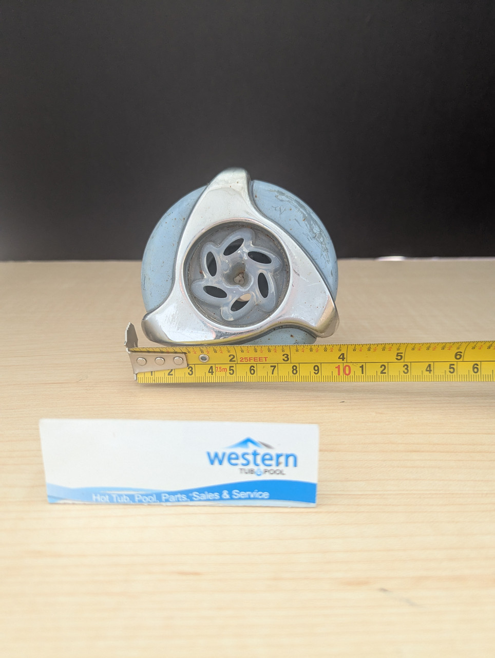 Recycled Dynasty Spas Poly Storm Multi-Massage LED Jet Insert with 4" Face
 

Enhance your spa experience with the Recycled Dynasty Spas Poly Storm Multi-Massage LED Jet Insert. Designed with a sleek 4-inch snap-in face, this full jet is enhanced by a rotating centrifuge that distributes the water through the 7 jet holes to provide a vigorous massage. Its durable construction ensures long-lasting performance, making it a perfect replacement or upgrade for your spa and the LED lights will turn your evening soak into a mesmerising light show. Easy to install, the snap-in design allows for a hassle-free setup, letting you enjoy a rejuvenating massage in no time. Ideal for targeting tension and promoting relaxation, this Recycled Poly Storm multi-massage LED Jet Insert is a must-have for any spa enthusiast.

With its versatile design, the Recycled Poly Storm Multi-Massage LED Jet Insert is compatible with a wide range of spa systems, ensuring you can upgrade your current setup without difficulty. This jet employs a centrifuge that pushes water through 7 jet holes to provide a vigorous massage creating a dynamic water flow that focuses on sore muscles and relieves built-up stress, providing a therapeutic spa experience from the comfort of your home. Whether you're looking to enhance your relaxation routine or elevate your spa's functionality, this recycled jet insert delivers exceptional performance and comfort.

Recycled from older Dynasty hot tub. This jet was originally black and stainless steel, however has faded due to age. 

***While there may be minor wear and discoloration due to the product being recycled, rest assured that all our jets are in good condition with durable snap-in clips.

***Please note that the availability of this recycled part may vary based on stock. We strive to keep our inventory freshly rotated, so you can always find what you need. If this product is out of stock, please add it to your wish list to be notified when new stock arrives. 