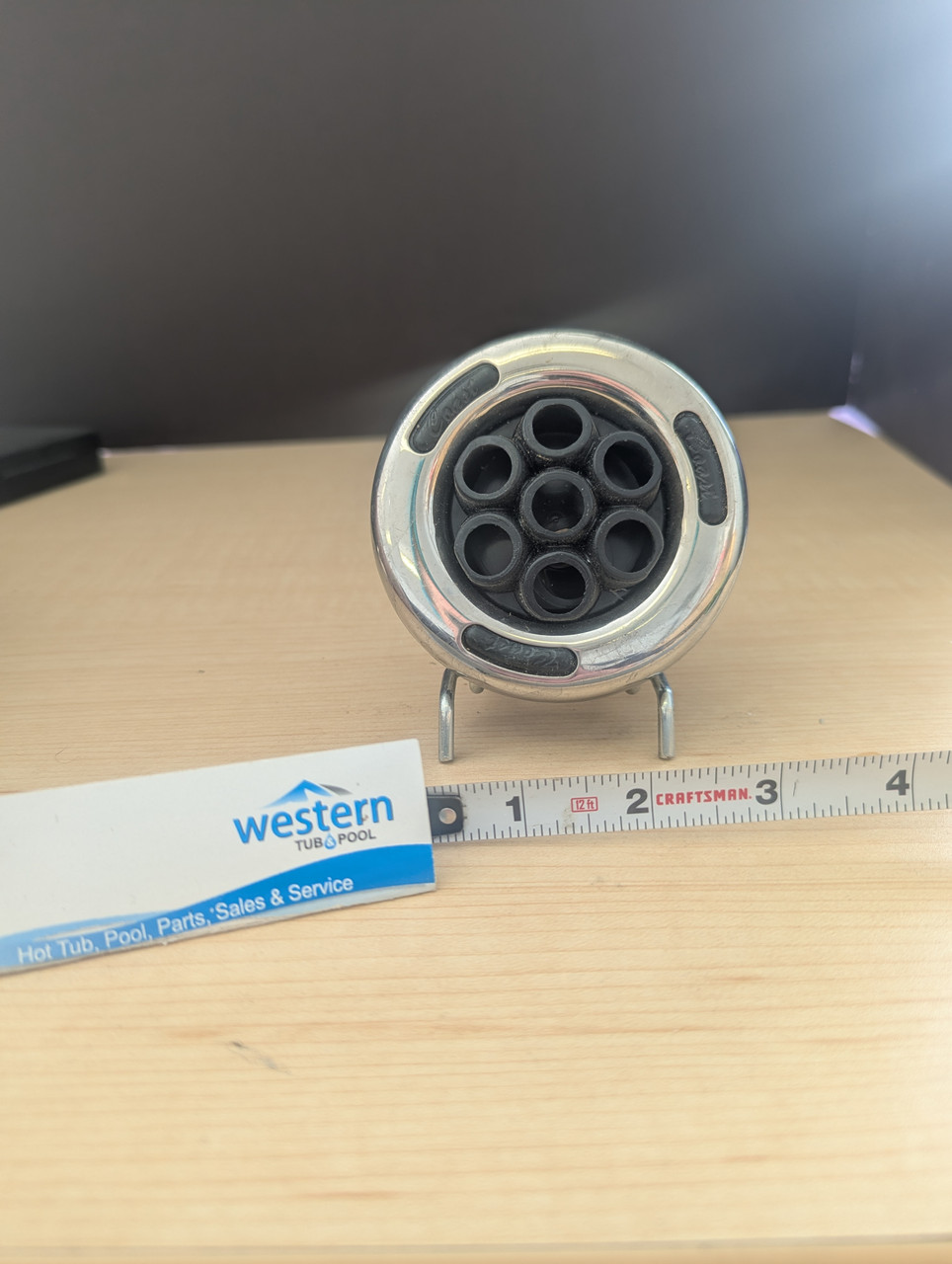 Experience the Ultimate Spa Upgrade with this replacement Power Storm Massage Jet with official Coast branding


Revitalize your Spa with our replacement Power Storm Massage clip in Jet Insert with official Coast branding. This easy-to-install replacement part brings a powerful, therapeutic massage right to your hot tub, transforming your relaxation time.

The Perfect Replacement Jet for Your Coast Spa
Is it time to replace a worn-out or broken jet? Our Replacement Coast Spa Power Storm Massage Jet Insert with official Coast branding is designed for a perfect fit and a seamless upgrade, restoring your hot tub to its full potential. Crafted for performance and durability, this jet insert combines powerful hydrotherapy with a sleek design to give your personal oasis the upgrade it deserves.

Key Features:
Powerful Massage Action: The "power storm" design delivers a vigorous, rotating massage that works deep into muscles to relieve tension and soreness.
Sleek Black & Stainless Steel Trim: The modern black and stainless steel finish adds a touch of elegance to your spa, ensuring it looks as good as it feels.
Simple Snap-In Installation: Featuring a 3.5" face with official Coast Spa branding, this jet is designed to snap directly into place, making installation quick and effortless. No special tools required.
Durable and Long-Lasting: Built with high-quality materials, this jet is made to withstand the demands of regular spa use, providing reliable performance for years.
Don't Wait to Restore Your Hot Tub
Get the perfect replacement jet for your Coast  Spa and enjoy a powerful, targeted massage. Order your Replacement Coast Spa Power Storm Massage Jet Insert with official Coast branding now.

[Call us today at 1-855-248-0777]