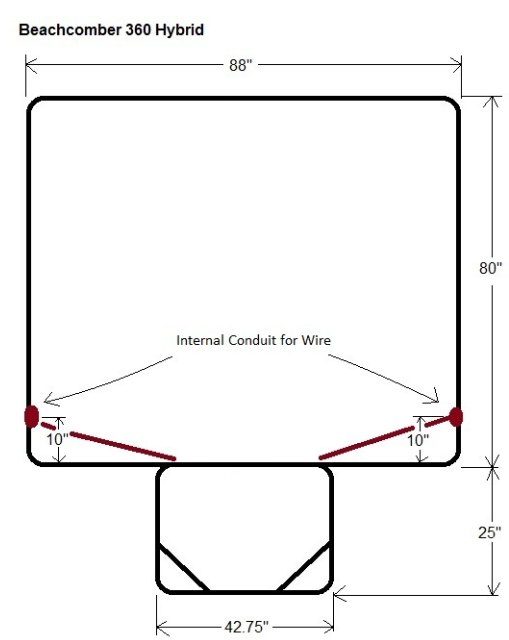  refurnished Beachcomber 360 Hybrid hot tub spa