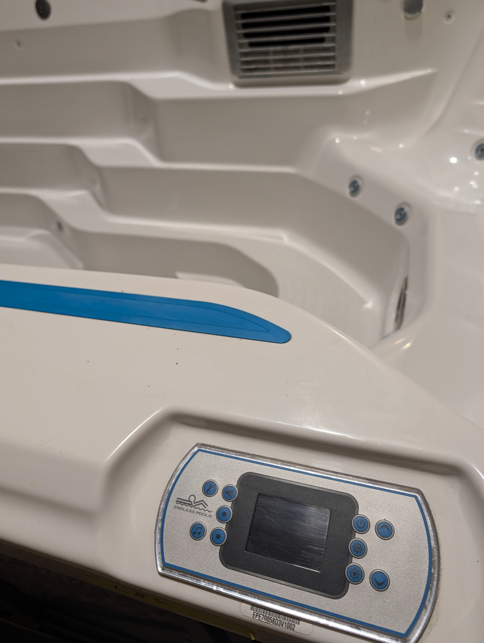 Make Waves with the E700 Endless Pool Swimspa 
The E700 Endless Pool gives you room to go big, with ample space for fitness, uninterrupted swimming, and full-body relaxation. Skip the $74,499 us MSRP and save over half off the price of a new model with Western Tub and Pool.
[Get a Quote Today]

Complete Specifications and Upgrades
Current

Hydrodrive™ Technology
1:08/100 yd (1:11/100 m) max pace with 116 pace settings

Construction

14 Gauge Galvanized Steel Frame with molded Acrylic Shell

Lighting

20 interior multicolor LED lights,
exterior LED illumination bar,
2 illuminated water features

Ample Space for Every Activity
Measuring 17’ L x 89" W x 58" H, the E700 provides plenty of room for all-level fitness routines, family fun, and deep relaxation.

Adjustable Hydrodrive Current
Train, recover, and improve with ease. The smooth, fully adjustable resistance current is perfect for an uninterrupted swim or a challenging water workout.

Ergonomic Spa Seats
After your workout, unwind in contoured seats equipped with premium hydrotherapy jets designed for total-body relaxation.

Upgraded Underwater Treadmill
This model includes the highly sought-after underwater treadmill upgrade. Experience our exclusive technology that makes low-impact workouts both fun and highly effective for your joints.

Upgraded Stereo System
Take your swim to the next level with the upgraded stereo system, delivering crisp, clear sound right to your pool.

The Western Tub and Pool Advantage
Save Over Half Off New
With the manufacturer MSRP sitting at $74,499 us as per manufacturer website , purchasing through Western Tub and Pool allows you to secure this premium model for less than half the price of a brand-new unit at 45,000 cad

Flexible Financing and Delivery
We make bringing your dream pool home simple. Take advantage of our convenient financing options and professional delivery services tailored to your schedule.

Premium Water Care
Keep your E700 in pristine condition with Western Tub and Pool water care solutions, ensuring your water remains crystal clear and ready for your next swim.

Frequently Asked Questions
How much does the E700 Endless Pool cost?
While the manufacturer's MSRP is $74,499 us , buying this fully-loaded E700 through Western Tub and Pool saves you over half the cost of a new mode for 45000 cad.

Do you offer delivery and installation support?
Yes, delivery is available directly to your home. We also offer comprehensive financing packages to make your purchase as seamless as possible.

Does this model come with the treadmill?
Absolutely. This specific E700 model features the upgraded underwater treadmill, offering a fantastic low-impact running or walking experience.

How do I maintain the water quality?
We guide you through the exclusive Western Tub and Pool water care routine, providing you with everything you need to maintain clean, balanced, and safe water year-round.

Transform Your Backyard Today
Ready to experience the ultimate in aquatic fitness and relaxation? Secure your upgraded E700 Endless Pool before it is gone.
[Contact Us for Pricing and Delivery]