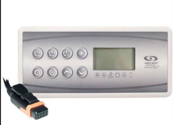 Genuine Gecko in.k8 Topside Control Keypad
Easily replace your hot tub's control panel with the Gecko in.k8 keypad. Designed for seamless compatibility and advanced functionality, getting your spa back to perfect working order has never been simpler.
[Shop and order at Western tub and pool]

Upgrade your spa experience
The Gecko in.k8 topside control panel puts the power of your hot tub right at your fingertips. With a streamlined interface, you can easily manage your water temperature, jets, and lighting, ensuring your spa is always ready for relaxation.
Advanced functionality
With 8 dedicated keys and a large, easy-to-read LCD display, the in.k8 grants you instant access to advanced settings like Economy Mode, Standby Mode, and custom filtration cycles.
Simple installation
Equipped with a 10-foot cable and a low-voltage in.link connector, replacing your old or malfunctioning keypad is a straightforward process.
Hard-to-find part assistance
Not sure if this is the exact part you need? We specialize in hard-to-find parts. Just check your part number if known, or send us pictures, the make, model, and serial number of your hot tub, and our experts will guide you.

Technical specifications
To ensure a perfect fit for your hot tub, please review the specifications and compatible replacement part numbers for the Gecko in.k8:
Dimensions: 7.0" W x 3.25" H (17.8 x 8.25 cm)
Shipping Weight: Approximately 1.5 lbs
Connection Type: in.link Plug (10-foot cable)
Alternate Part Numbers: 0607-007067, BDLK3OP, IN.K8-3OP, 3-00-7263

Compatibility list
The Gecko in.k8 is new and used in many popular hot tub models. Compatible controls include:
Gecko Y Series Control Systems (including in.ye and in.yj)
Gecko XE Series Control Systems (in.xe)
Check here and our online catalogue or call us to verify compatibility with your specific spa make and model.

Frequently asked questions
What functions does the Gecko in.k8 control?
The in.k8 keypad allows you to control up to three pumps (or two pumps and a blower), hot tub lighting, water temperature, and programming for filter and economy cycles.
Is the keypad compatible with all Gecko control systems?
No, the in.k8 keypad is exclusively compatible with Gecko's Y-series and XE-series control systems.
What if I need help maintaining my hot tub water?
New to hot tubs and pools or just looking for refresher tricks and tips to keep that water crystal clear and inviting? Water care for your hot tub, swim spa, or pool is crucial for your comfort and safety. Western Tub and Pool offers free home tutorials to discuss the intricacies of your spa, hot tub, or pool maintenance.
How do I get assistance finding the right part?
If you are struggling to find the right replacement part, send us an email at fixmytub@gmail.com or call us at 1-855-248-0777. Send us pictures of your current setup, along with the make, model, and serial number of your hot tub, and we will find it for you!

Get your hot tub running like new
Have a question or need expert assistance with replacement hot tub repair parts?
[Shop and order at Western tub and pool]